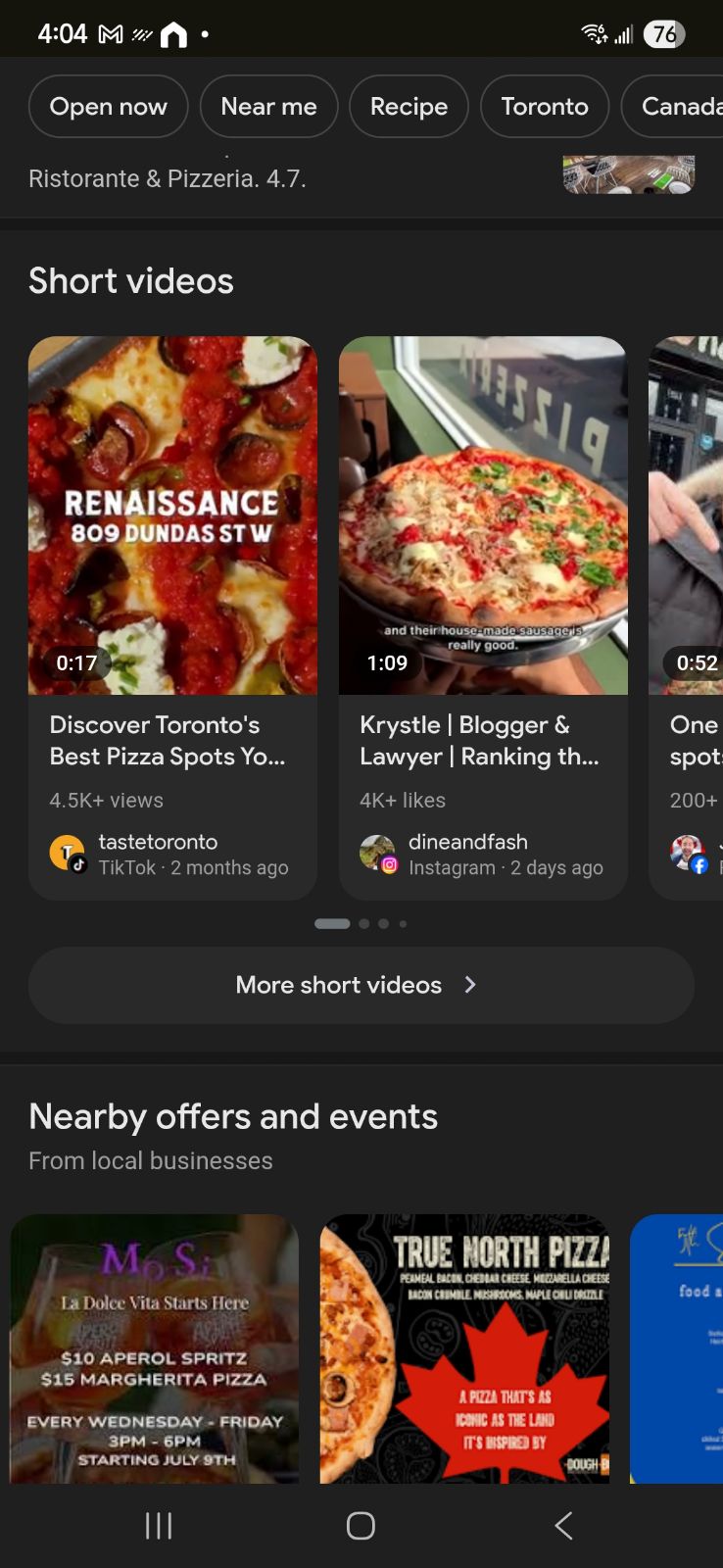 YouTube Shorts are climbing Google search pages