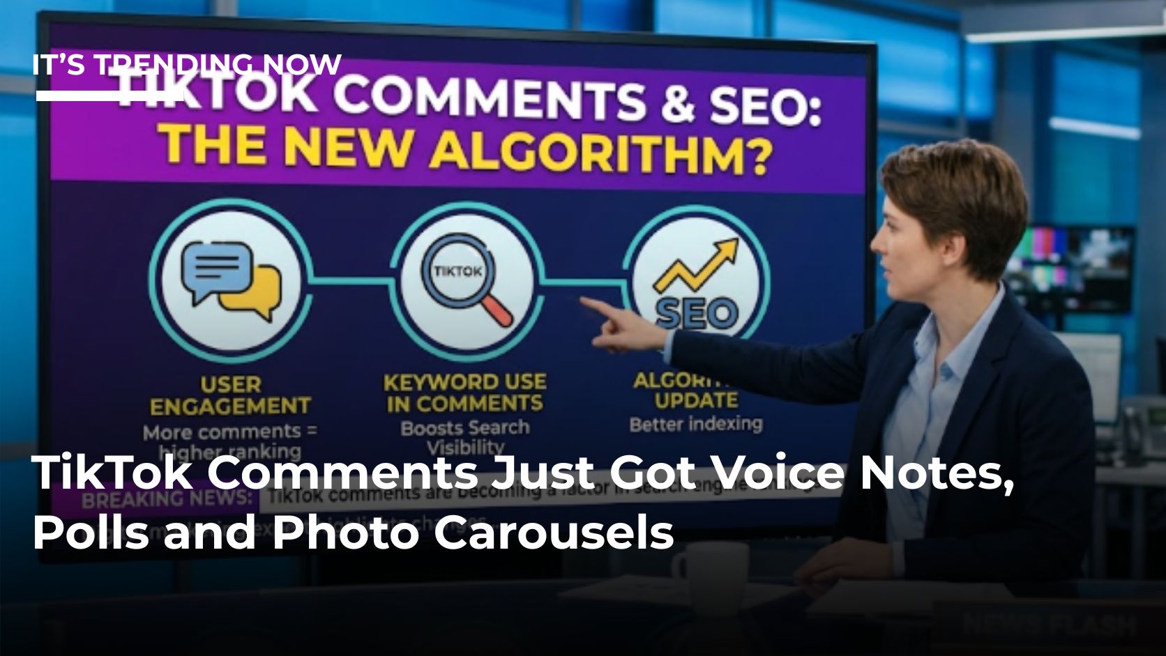 TikTok Comments Just Got Voice Notes, Polls and Photo Carousels